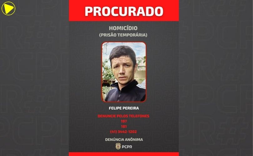 PCPR divulga foto de foragido investigado por homicídio