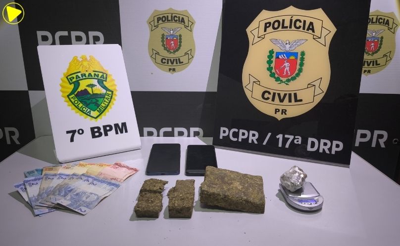 Dois homens são presos por tráfico de drogas em Tuneiras do Oeste