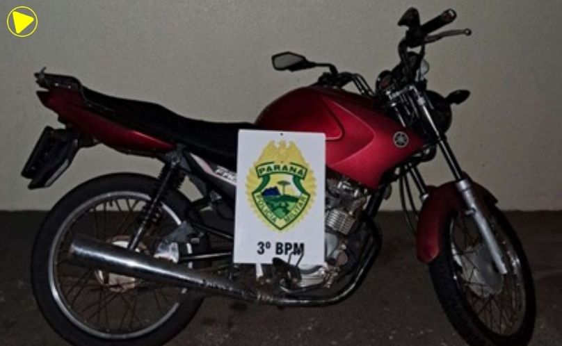 PM apreende motocicleta com escapamento irregular em Itapejara D’Oeste
