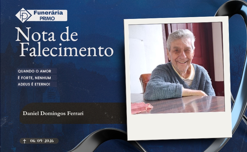 Nota de Falecimento: Daniel Domingos Ferrari