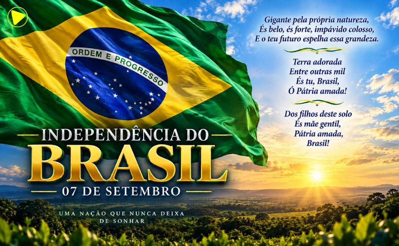 7 de Setembro: Brasil celebra 204 anos de Independência