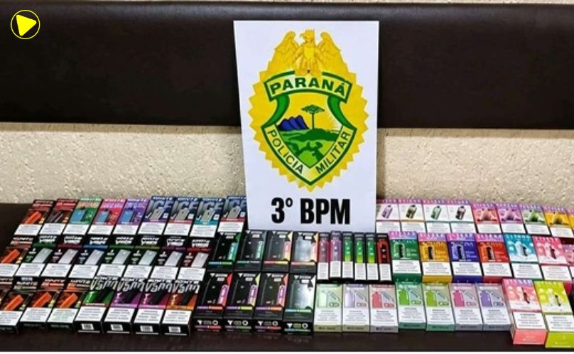 Homem é preso com 65 cigarros eletrônicos