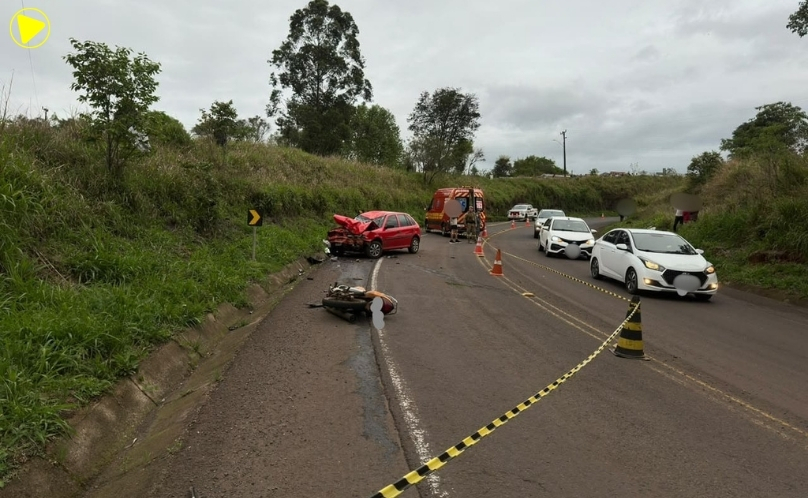 Motociclista morre após colisão frontal em Romelândia