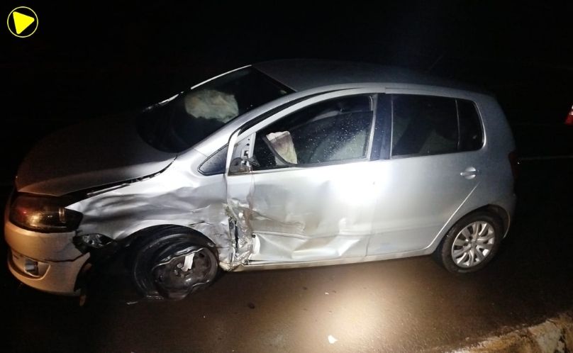 Acidente com colisão frontal deixa um ferido na BR-369