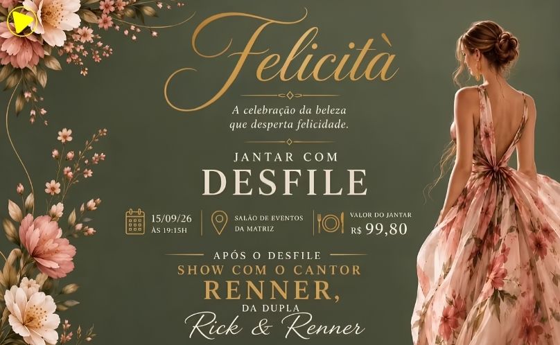 Felicitá celebra beleza e felicidade com jantar, desfile e show de Renner