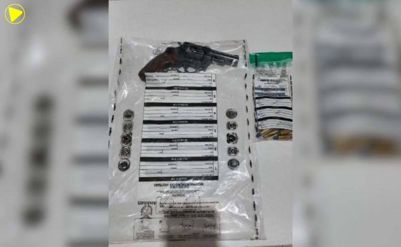 Homem é preso com revólver de numeração raspada em Francisco Beltrão
