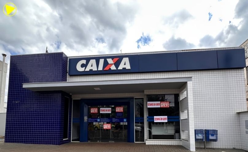Greve afeta atendimento na Caixa de Santo Antonio do Sudoeste