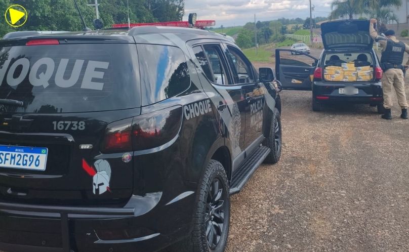 Homem é preso com 8 mil carteiras de cigarro na PR-483