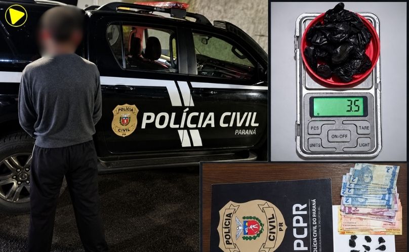 Homem condenado por tráfico é preso com drogas