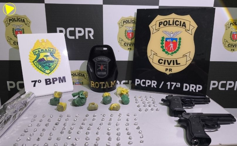 Polícia apreende crack e maconha em operação em Cruzeiro do Oeste