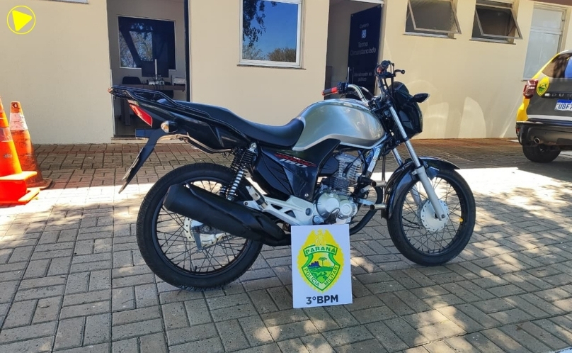 Motocicleta é apreendida durante abordagem no bairro Sudoeste