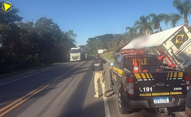 Colisão frontal entre caminhões deixa uma pessoa morta