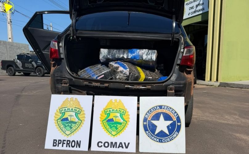 BPFRON apreende mais de 226 quilos de maconha em Perobal