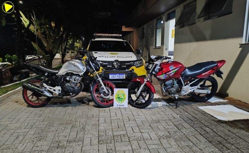 PM apreende motos após perseguição e registra 26 infrações