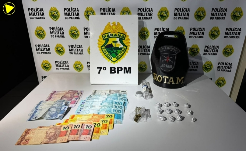 Dois homens são presos com crack e maconha em Cruzeiro do Oeste