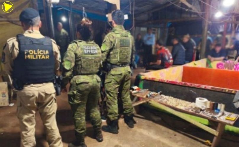 Operação flagra rinha de galos e animais feridos em Ampére