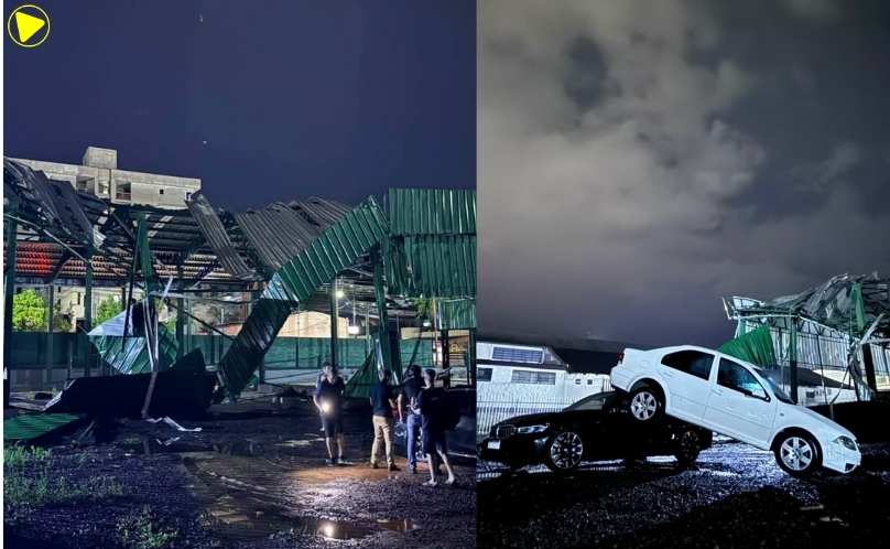 Forte temporal provoca estragos em diferentes pontos de Francisco Beltrão