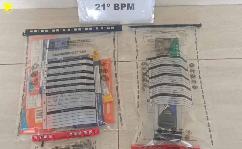 PMPR recupera objetos furtados e apreende faca