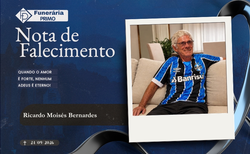 Nota de Falecimento: Ricardo Moisés Bernardes