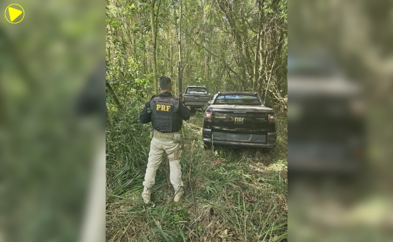 PRF recupera dois veículos roubados durante assalto a residência