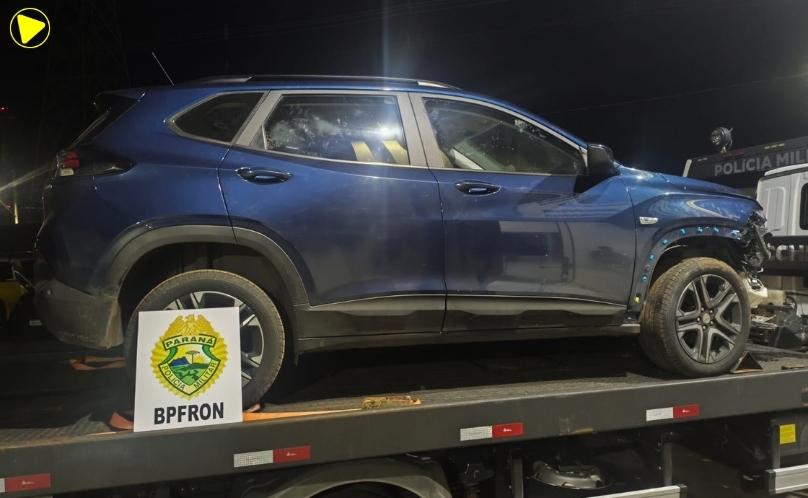 BPFRON recupera veículo furtado em oficina de Umuarama