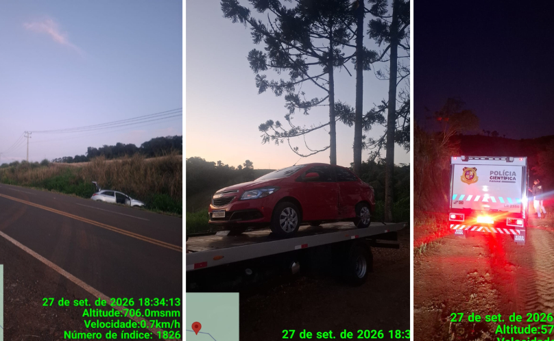 Carro com alerta de furto se envolve em acidente e condutor morre em confronto