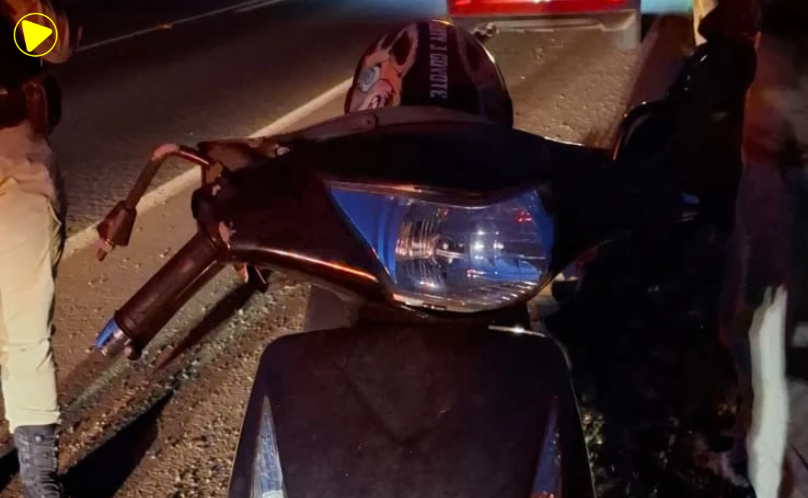 Motociclista fica ferido após colisão traseira na PR-475