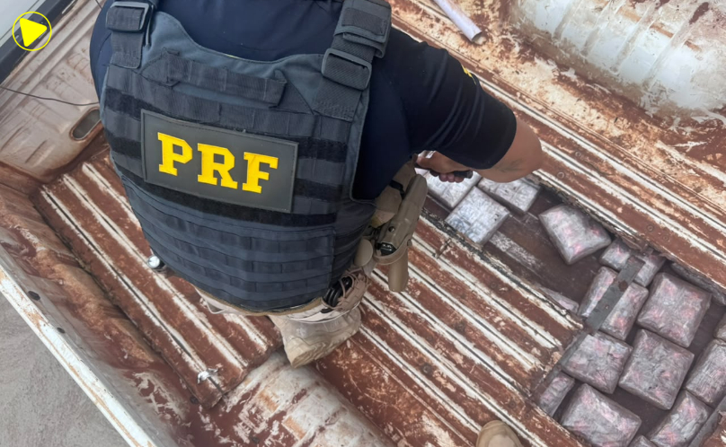 Caminhonete com haxixe escondido é abordada pela PRF na BR-487