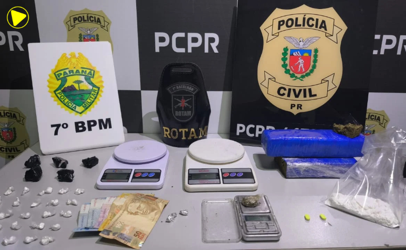 Homem é preso com drogas durante operação em Cruzeiro do Oeste