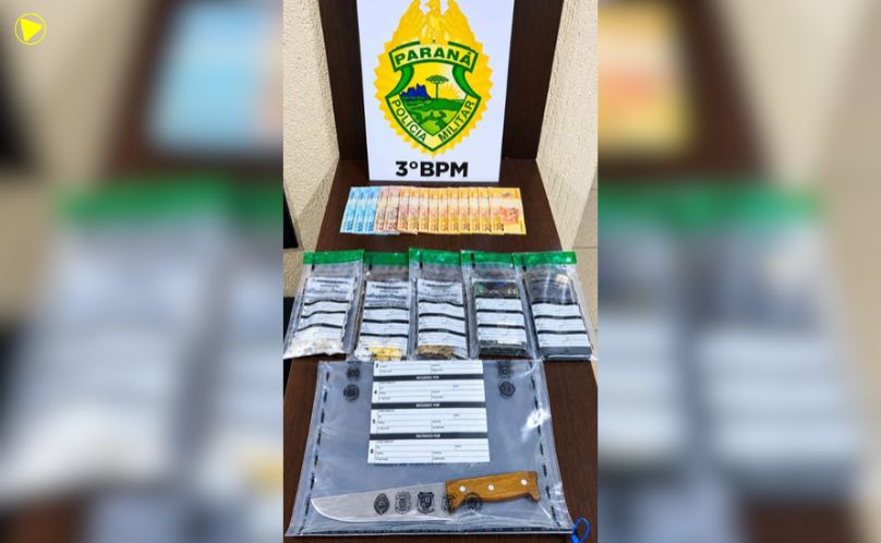 Homem é preso por tráfico de drogas no Centro de Pato Branco