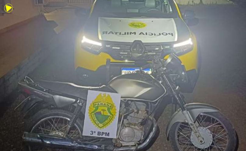 Motociclista sem CNH é abordado pela PM após fuga e direção perigos