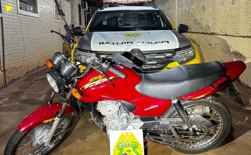 Abordagem policial termina com motocicleta apreendida