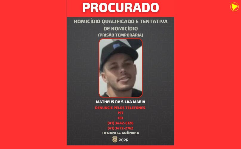 PCPR divulga foto de foragido em Guaratuba