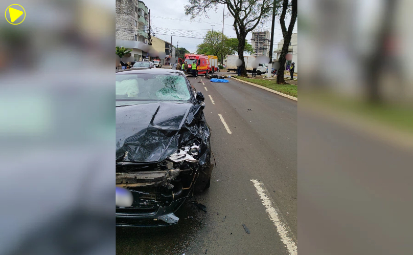 Motociclista de 42 anos morre em colisão com carro em Chapecó