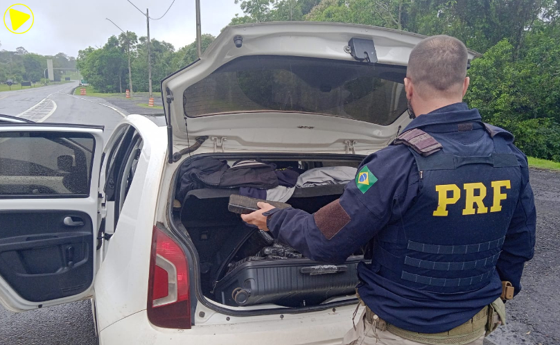 PRF apreende mais de 170 kg de maconha na BR-373, em Ponta Grossa