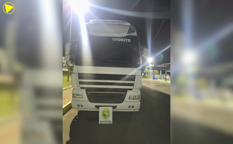 Barracão: BPFRON apreende carreta com oliveiras argentinas