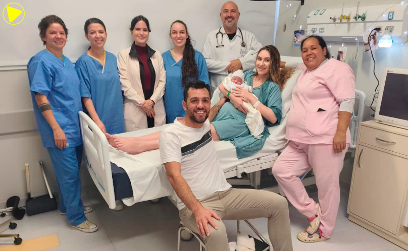 Primeiro bebê nasce na nova maternidade do Hospital Regional de Ivaiporã