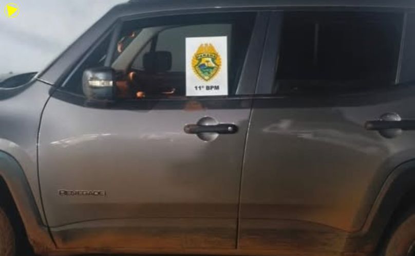 Polícia Militar recupera veículo roubado em Luiziana