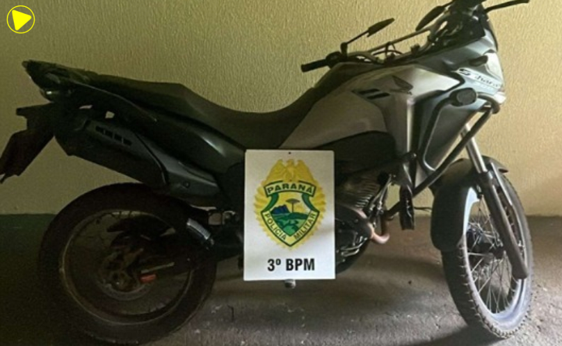 Adolescente empina motocicleta e tenta fugir da polícia em Itapejara d’Oeste