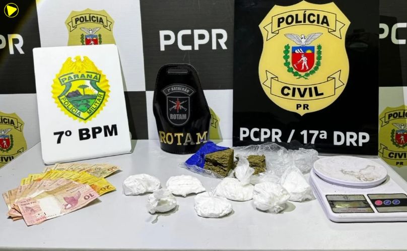 Homem é preso com mais de 450 gramas de drogas após denúncias