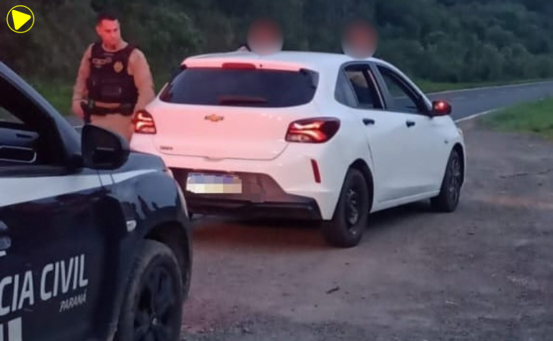 Homem é preso com veículo clonado em Piraí do Sul