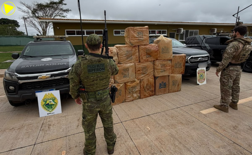 Polícia apreende 800 pacotes de cigarros durante patrulhamento em Mercedes