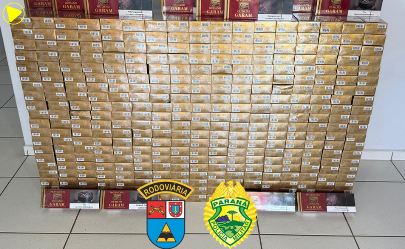 Polícia Rodoviária apreende 352 pacotes de cigarros estrangeiros em ônibus em Vitorino