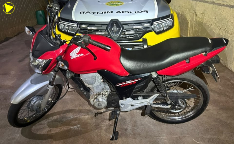 Polícia Militar recolhe motocicleta com irregularidades durante abordagem