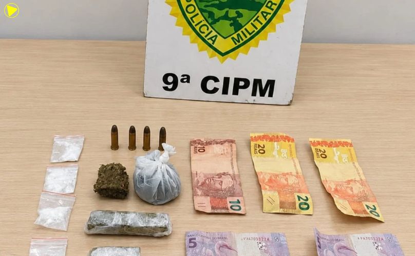 Casal suspeito de tráfico de drogas é preso em Iguaraçu