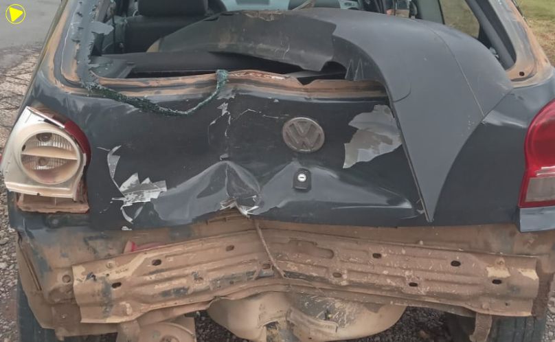 Motociclista fica ferido em acidente envolvendo carro