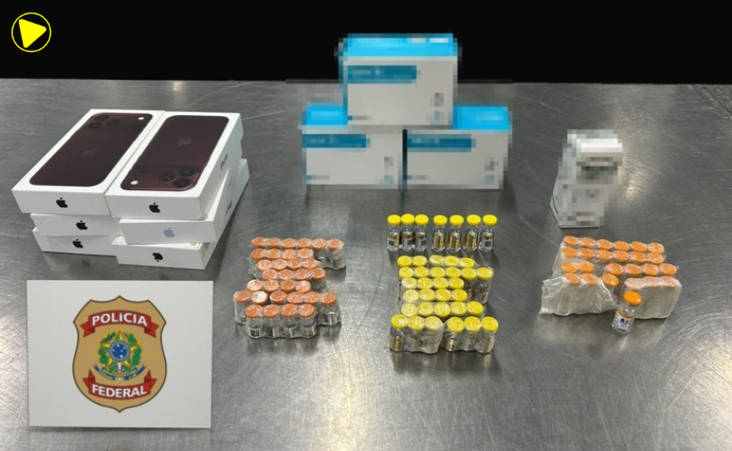PF prende homem com medicamentos emagrecedores e celulares ilegais