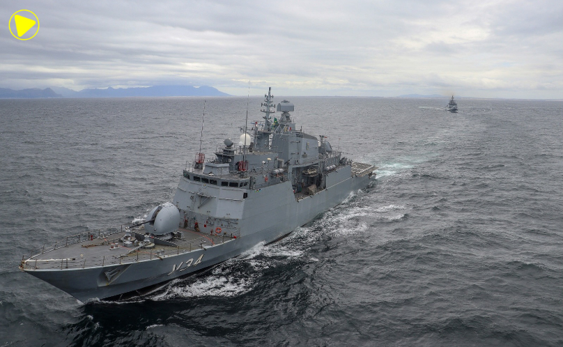 Corveta Barroso representa o Brasil em exercício naval com Índia e África do Sul