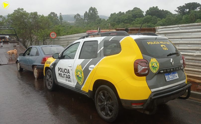 Kadett furtado em Francisco Beltrão é recuperado pela Polícia Militar