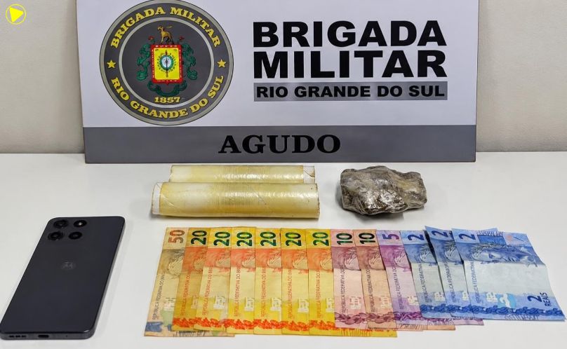 Suspeito de tráfico de drogas é preso em Agudo